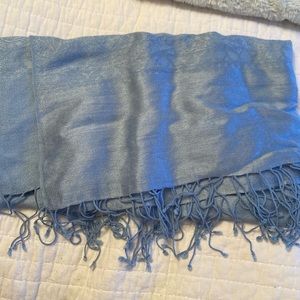 Silk! Light blue wrap scarf